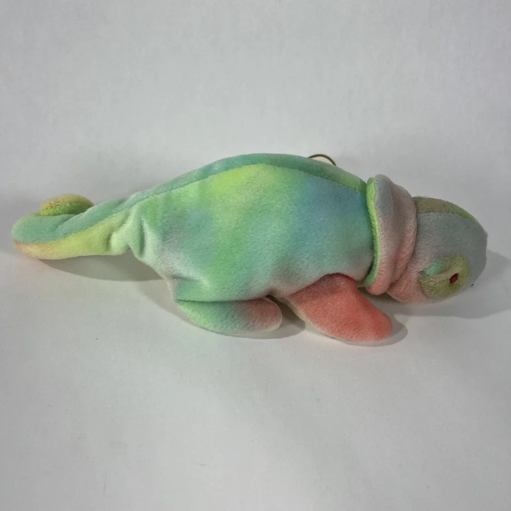 Ty Beanie Baby 9‎ inch Rainbow The Chameleon 1997 With Tag